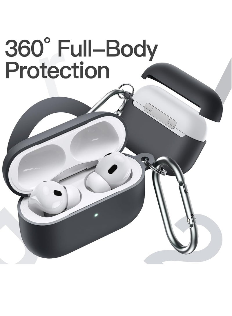 Case Premium Silicone Protective Case for AirPods 3rd Generation (2021 Model) –  Soft Shockproof Anti-Scratch Cover - BLACK - Image 2